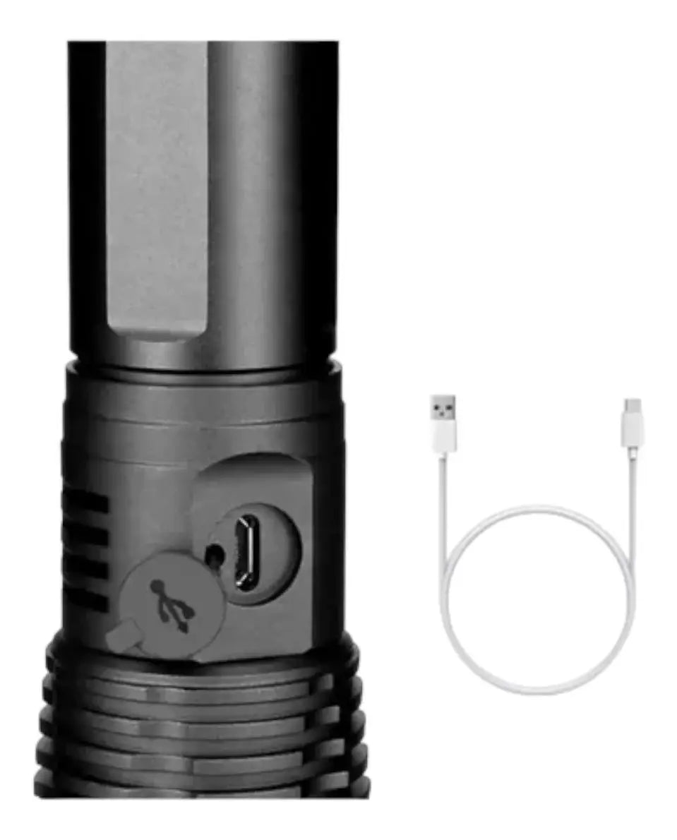 Potente Linterna Tactica Militar Usb P90 Linternas Camping