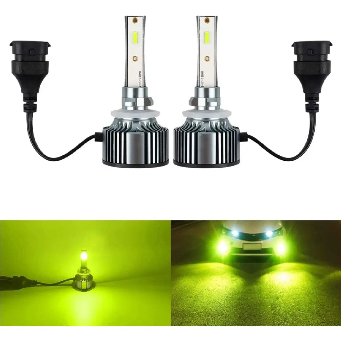 Ampolletas Turboled Canbus Csp Verde Limon 4000lm