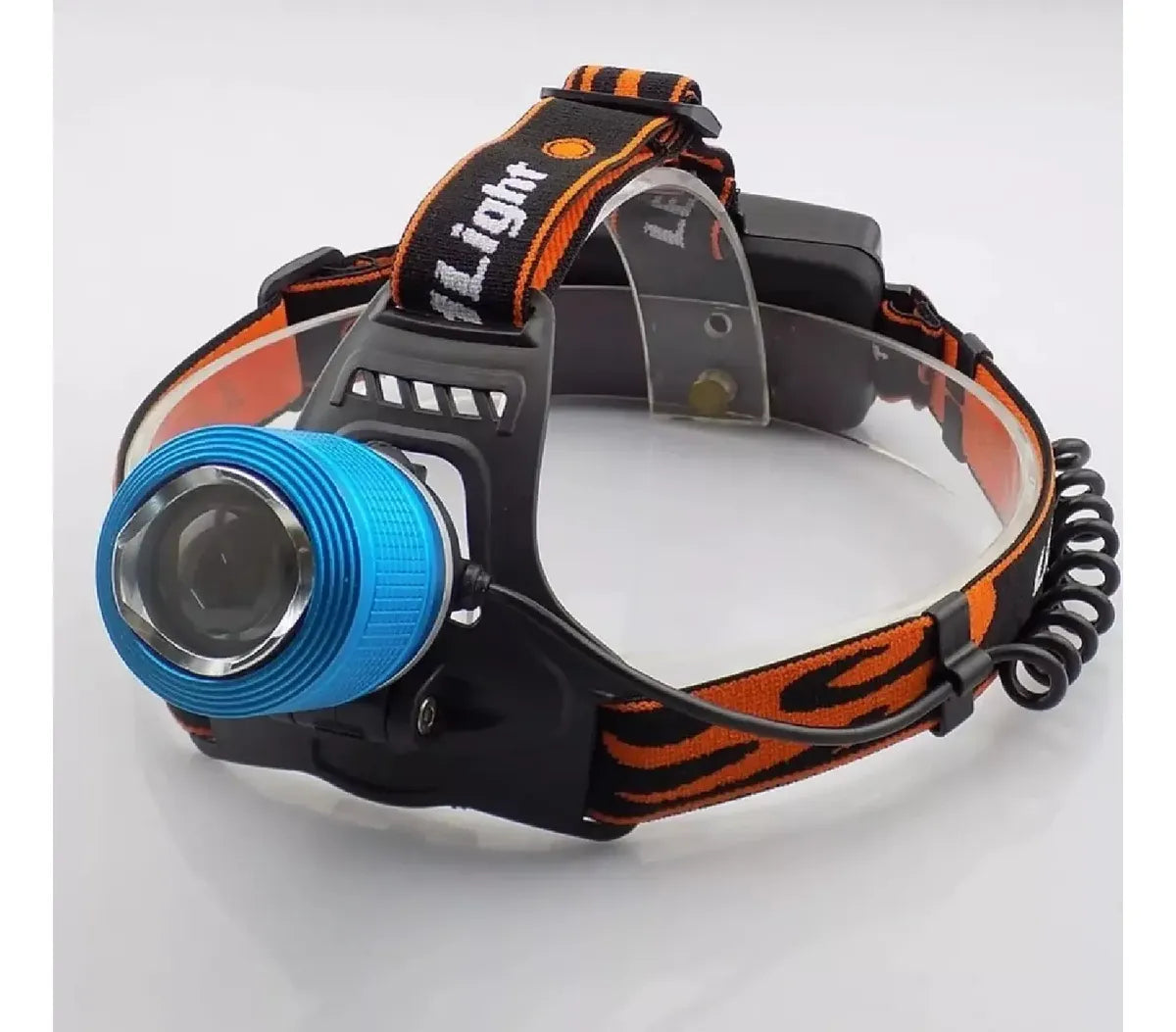 Linterna Frontal Para Cabeza 1000mts Zoom, Led Blanco Y Azul