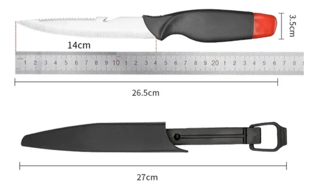 Cuchillo Multiuso Para Pesca Con Mango Flotante Camping