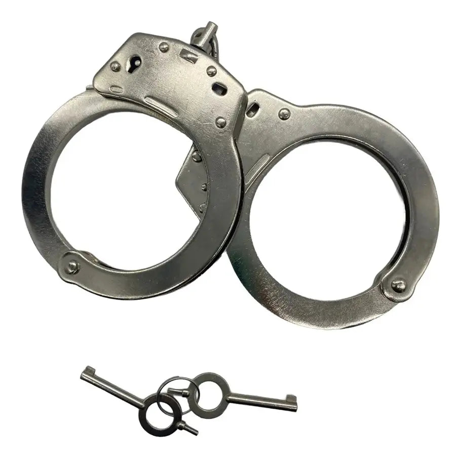 Esposas Policiales Seguridad Grilletes 2 Llaves Uniformados