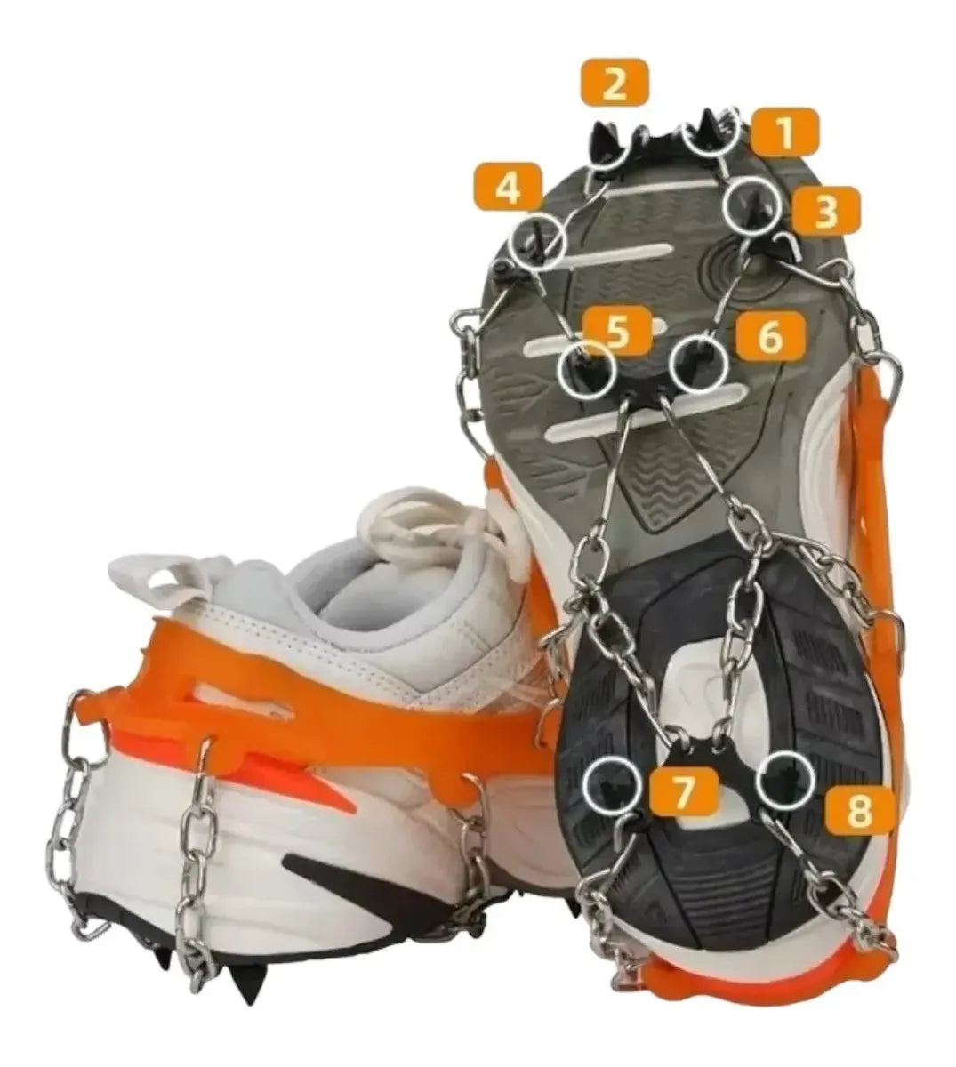 Crampones Ajustables Crampones Nieve 8d Trekking Outdoor