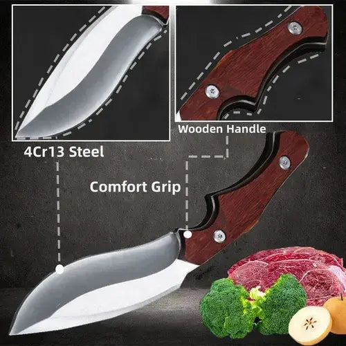 Cuchillo De Caza Cocina De Acero Inoxidable Para Deshuesar