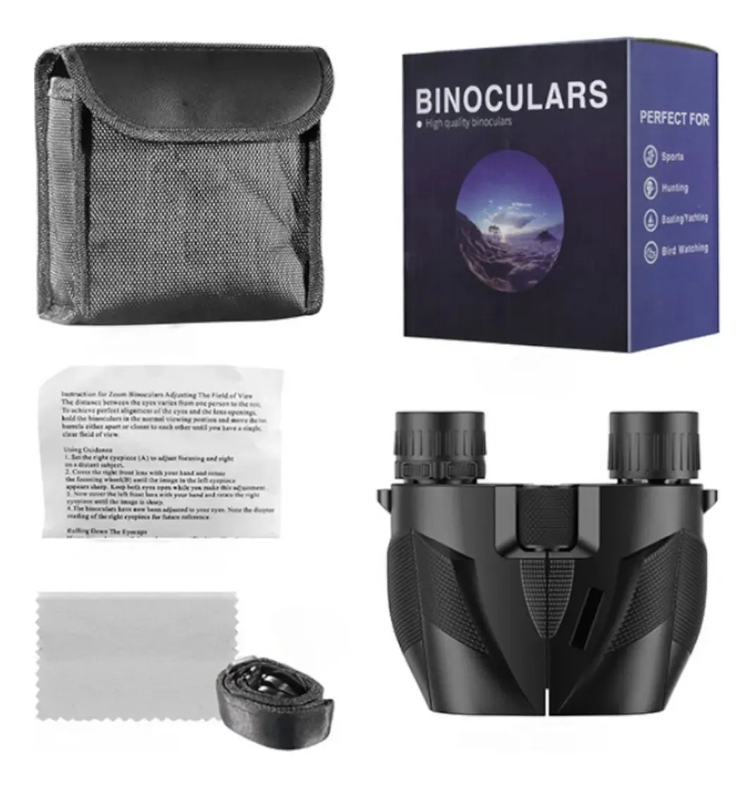 Binoculares Profesionales 10x25 De Largo Alcance 112m/1000m