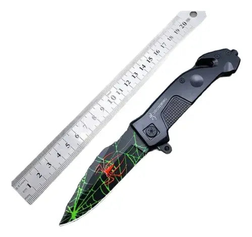 Navaja Cuchillo Plegable De Bolsillo Acero Táctica Camping