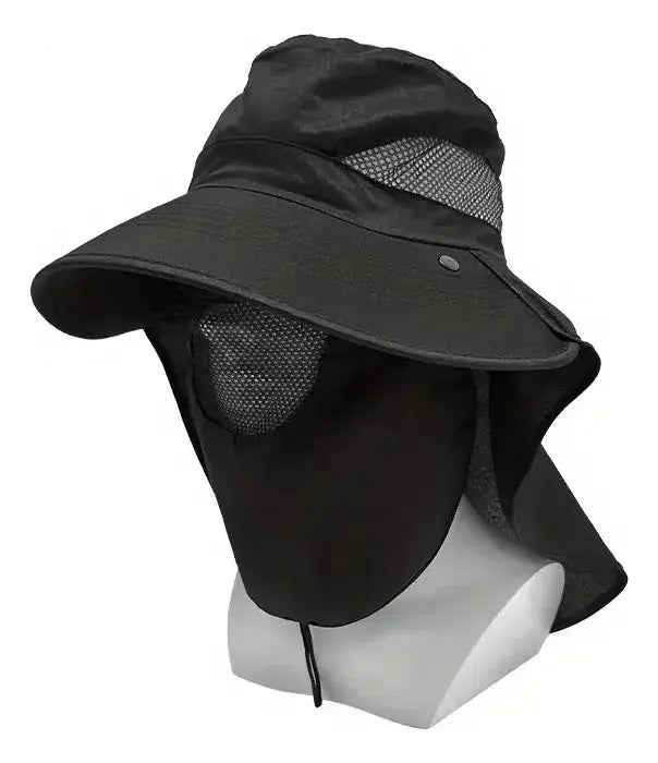 Sombrero Para Sol Con Protección Desmontable Cuello Y Cara