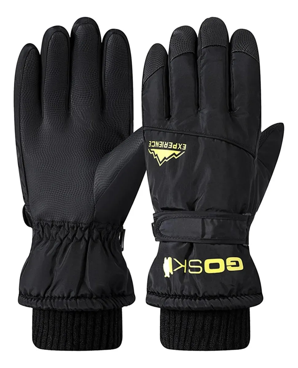 Guantes De Invierno Impermeables Cálidos Con Forro Polar