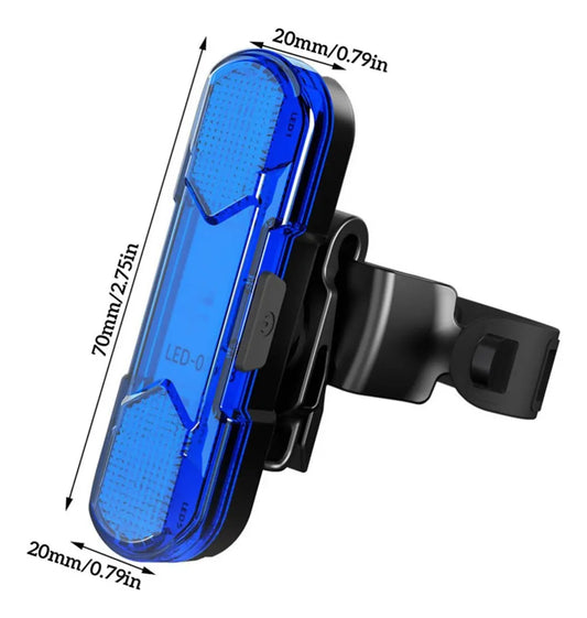 Luz Trasera Led Recargable Bicicleta Impermeable Usb