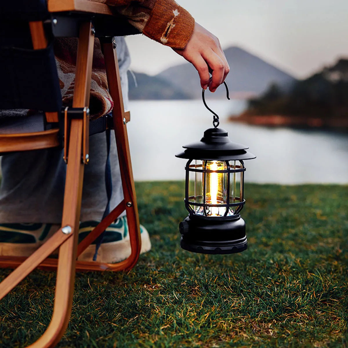 Lampara Tipo Farol De Mano Portátil Para Camping Caza