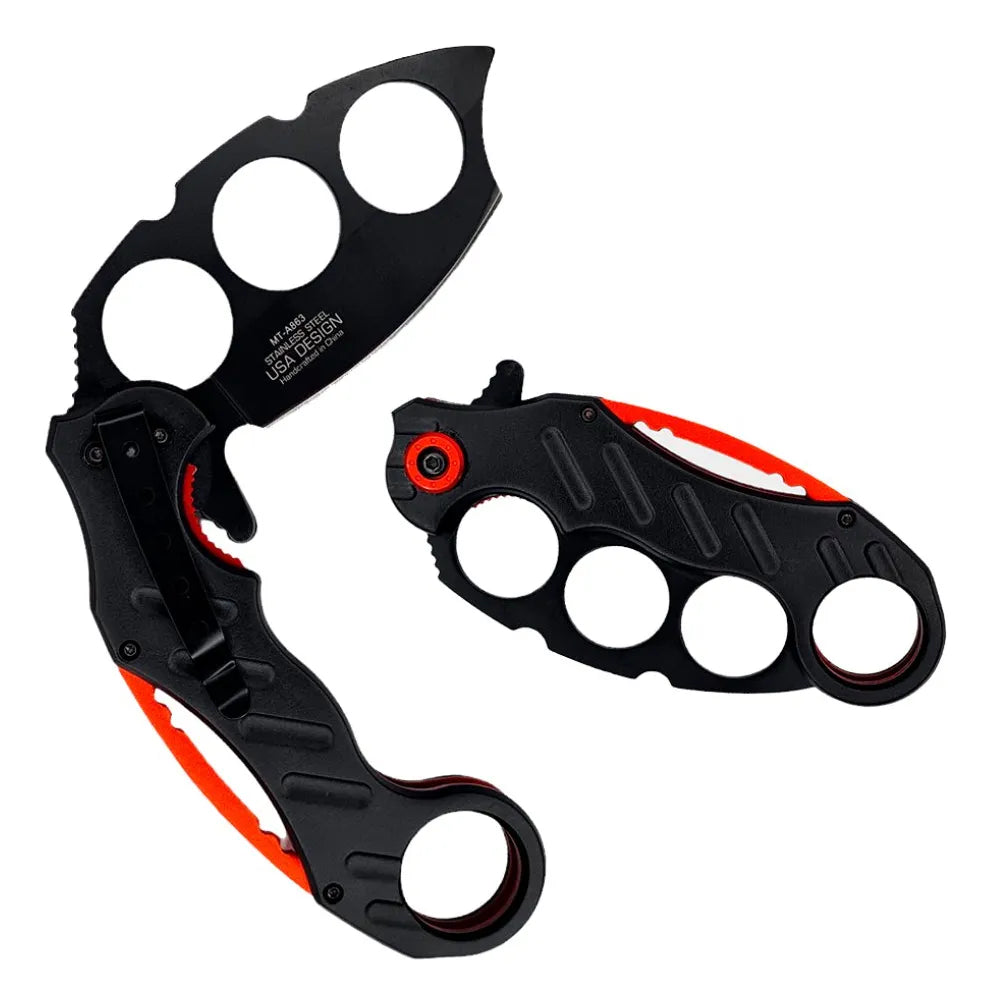 Cuchillo Manopla Karambit De Hoja De Acero Inoxidable Ligero