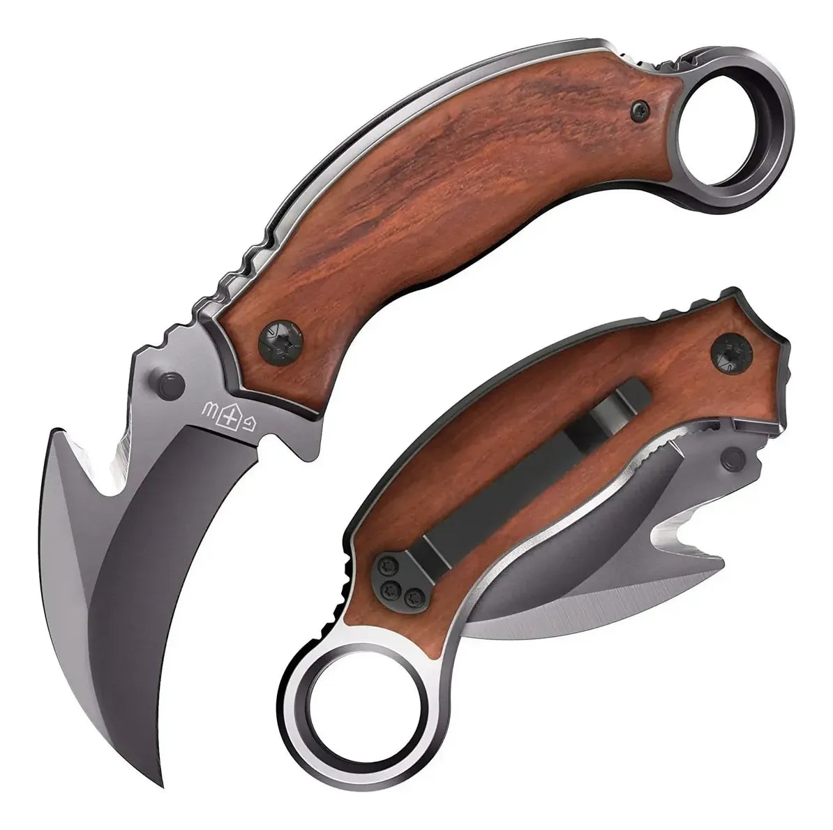 Navaja Karambit Acero Inoxidable Semi-automático Para Caza