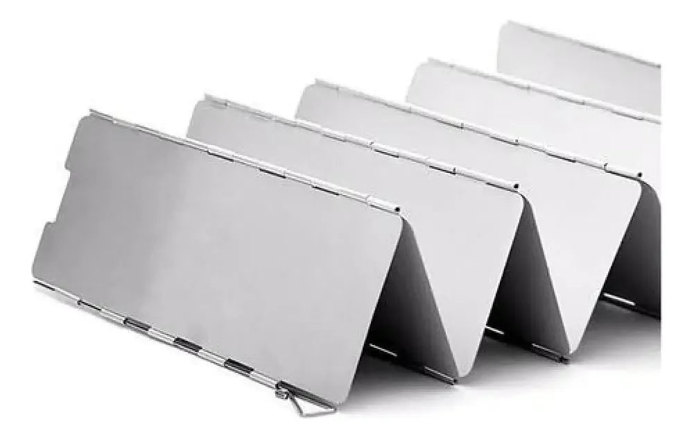 Cubre Viento 13,5 X 63 Cm Aluminio Cocinilla Camping