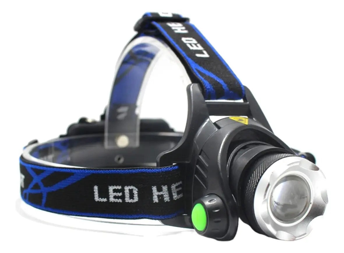 Linterna Frontal Led De Cabeza Recargable 1600 Lúmenes Zoom