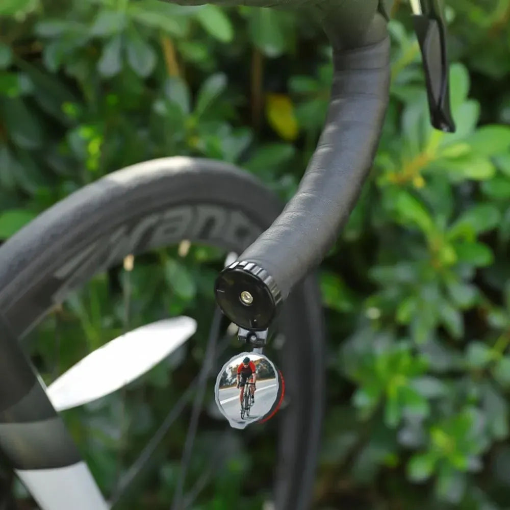 Espejo Retrovisor Con Luz Para Manillar De Bicicleta