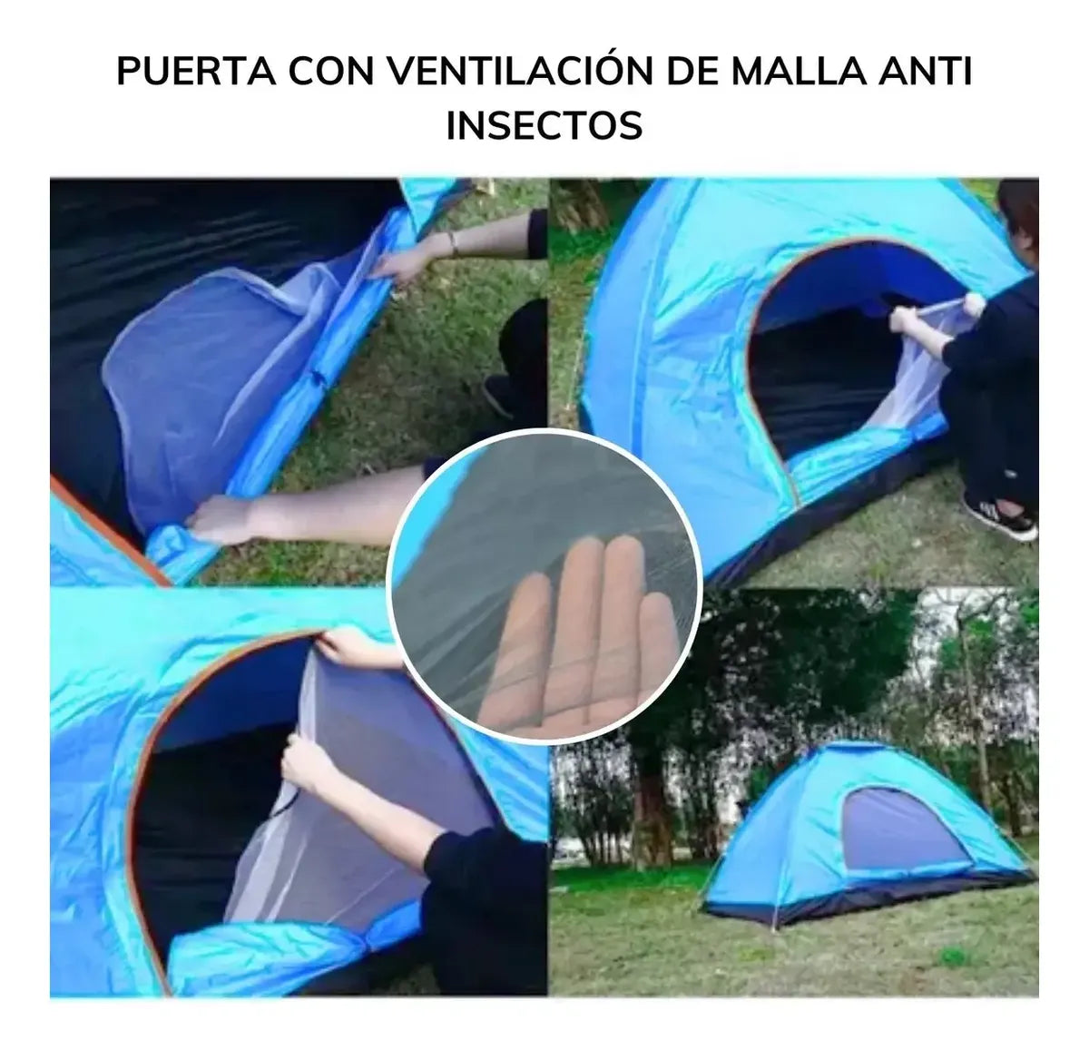 Tienda Carpa Automática Impermeable 2 Persona Camping Caza