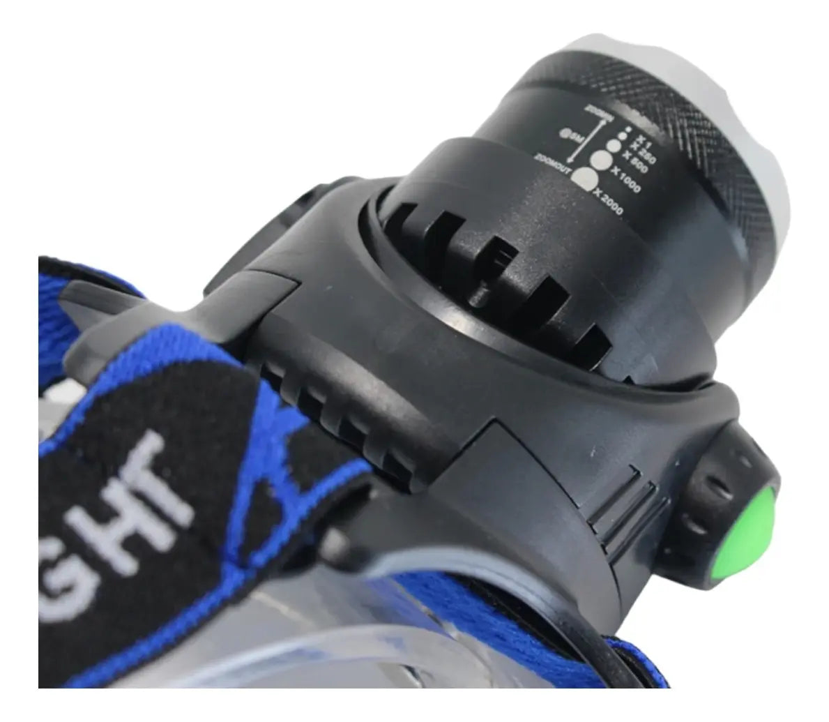 Linterna Frontal Led De Cabeza Recargable 1600 Lúmenes Zoom