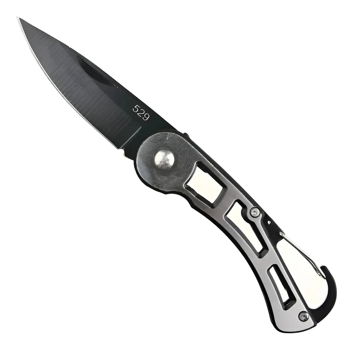 Cuchillo Navaja Plegable Táctico Militar Mosquetón