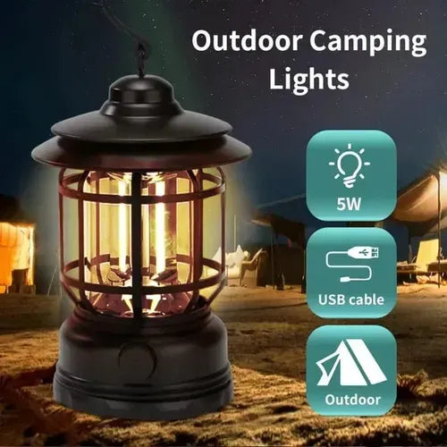 Lampara Tipo Farol De Mano Portátil Para Camping Caza