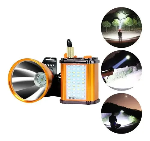 Foco Led De Caza Luz Roja De 800w / Linterna Para Cabeza