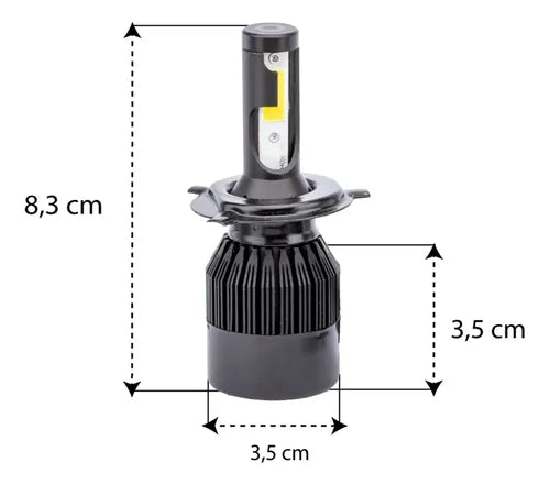 Ampolletas Turbo Led 3colores 18000 Luminer 80w Cambus