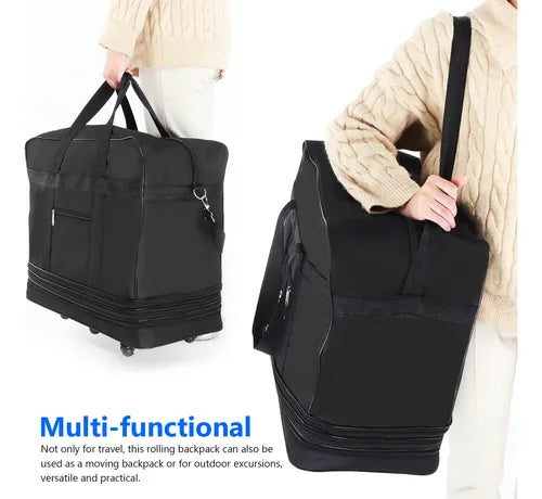 Bolso De Viaje Expandible Con 5 Ruedas