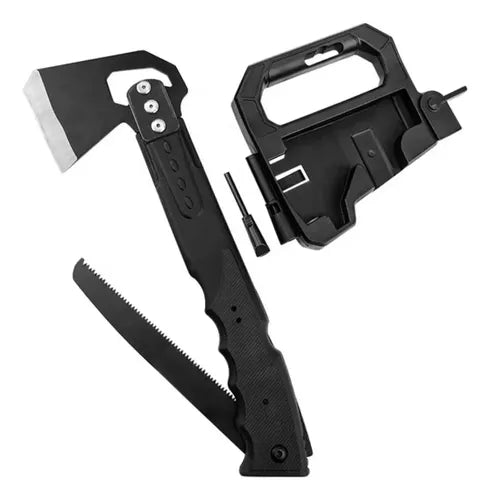 Hacha Táctica Multifuncional De Supervivencia 4en1 + Funda