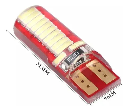 Par Led T10 Ampolleta Cola De Pez Canbus 5w