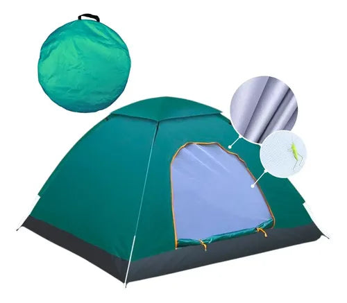 Tienda Carpa Automática Impermeable 2 Persona Camping Caza