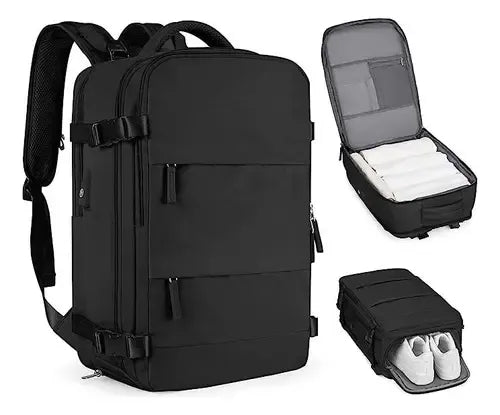 Mochila Viajera Para Cabina De Avión Multifuncional Expandible