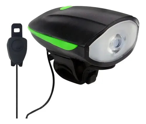 Luz Bicicleta Delantera 3 Modos D Luz Y Bocina Alta Potencia