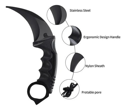 Cuchillo Karambi Cuchillos Tacticos Cuchillo Cazador Militar