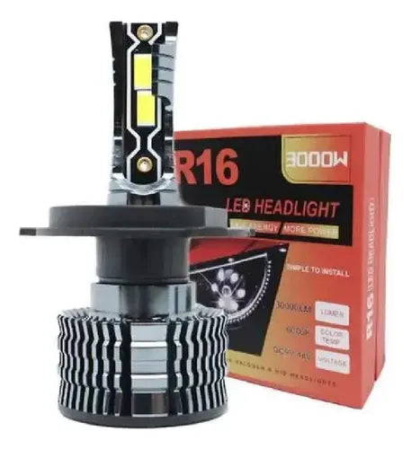 X2 Luces Turbo Led R16 3000w 30.000 Lúmenes Autos Camión