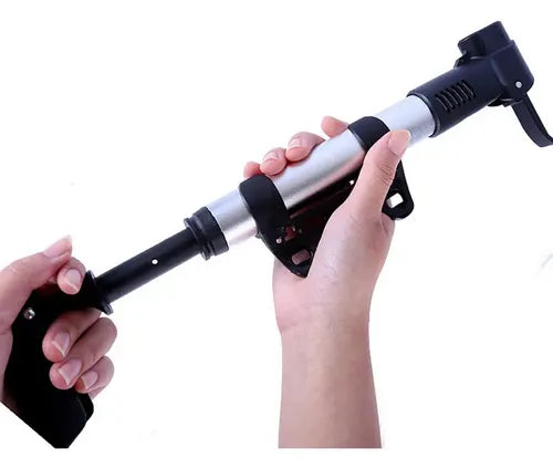 Bombín De Mano Doble Válvula Para Bicicleta Y Balones