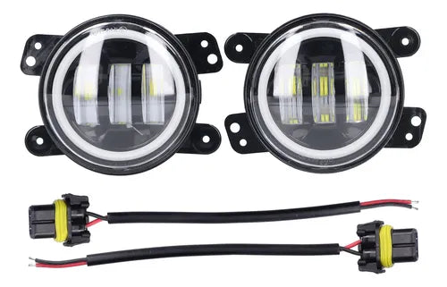 X2 Foco Neblinero Led Luz Antiniebla 4 Pulgadas Ojo De Angel