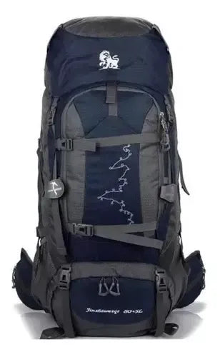 Mochila Camping 80+5 Trekking Senderismo Impermeable Con Barras Reforzadas