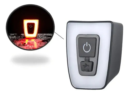 Luz Trasera Recargable Bicicleta Impermeable