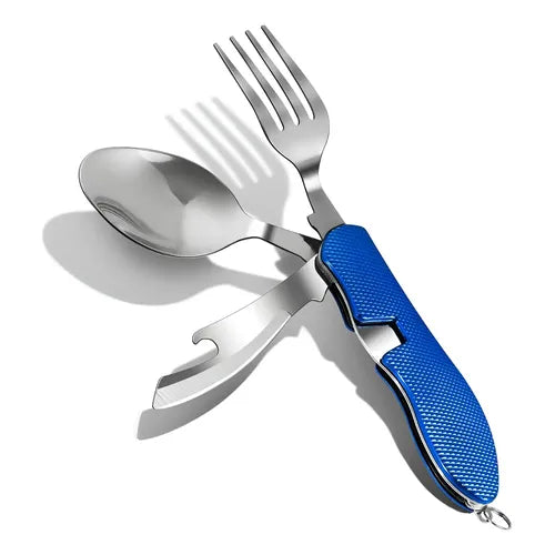 Set Servicio Camping 7 En 1 Plegable Multiuso