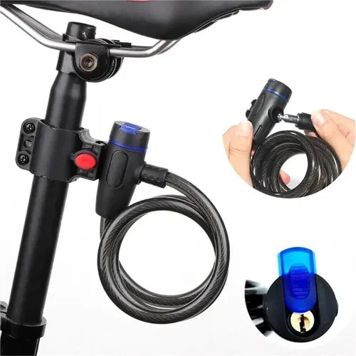 Candado Para Bicicleta Ciclismo Con Llave Seguridad