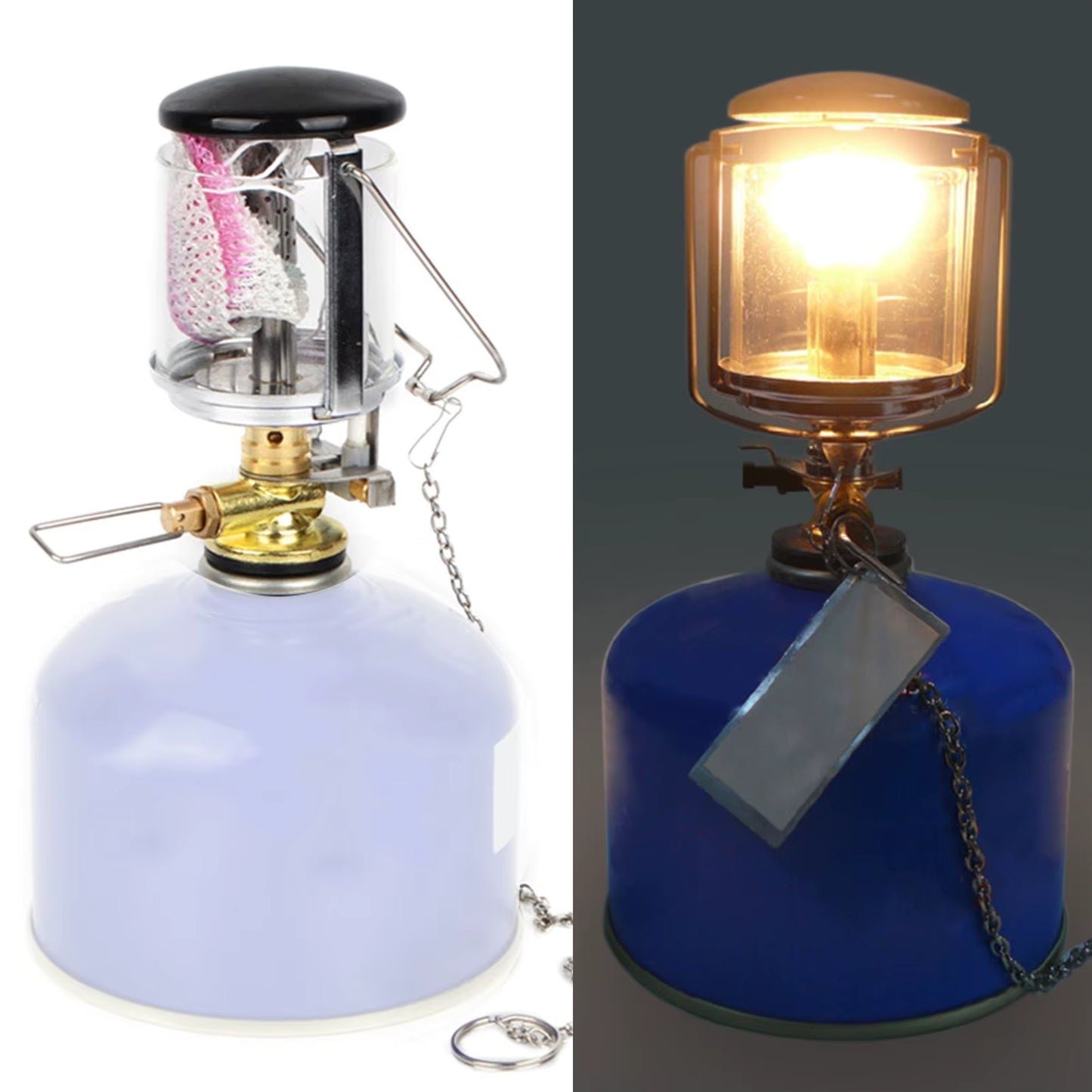 Lampara A Gas Pequeña De Encendido Automatico Para Camping