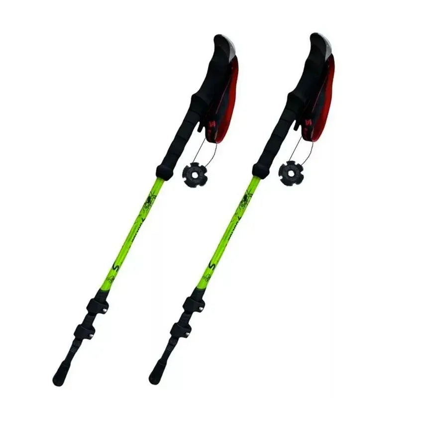 2 Bastón Trekking Senderismo Camping 3 Tramos Bastones