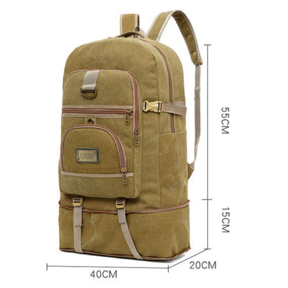 Mochila Lona 50l Vintage Senderismo Viajes Camping Viajes