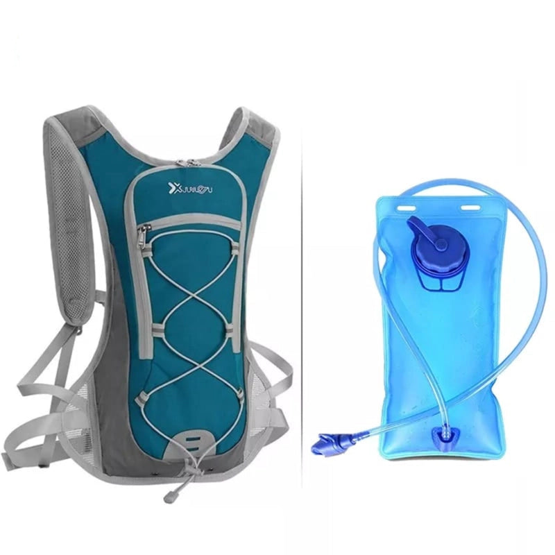 Mochila Para Trekking Tipo Camellback + Bolsa De Hidratación