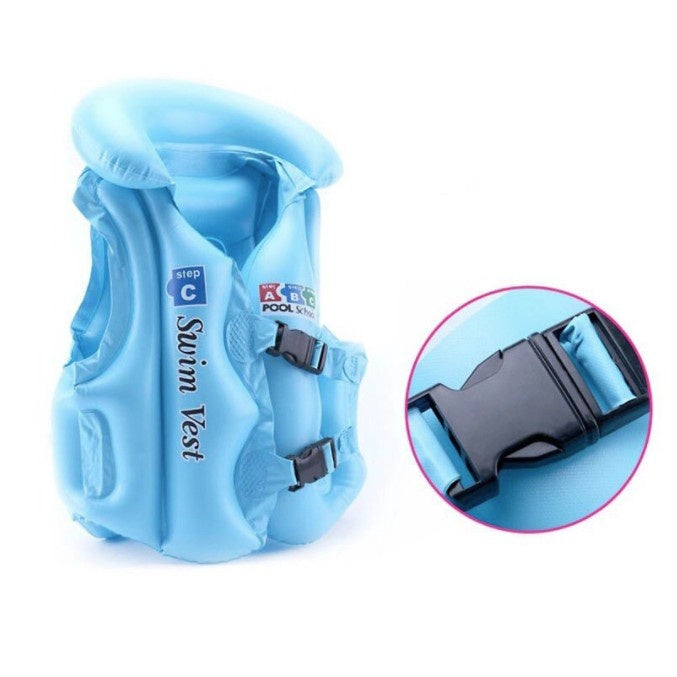 Chaleco Seguridad Inflable Flotador Niños Salvavidas Talla S
