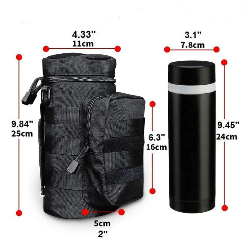 Pouch Porta Botella Táctico Sistema Molle