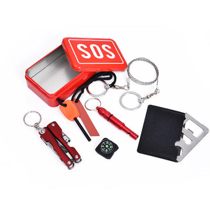 Kit Herramientas Sos Supervivencia Táctico Camping Trekking