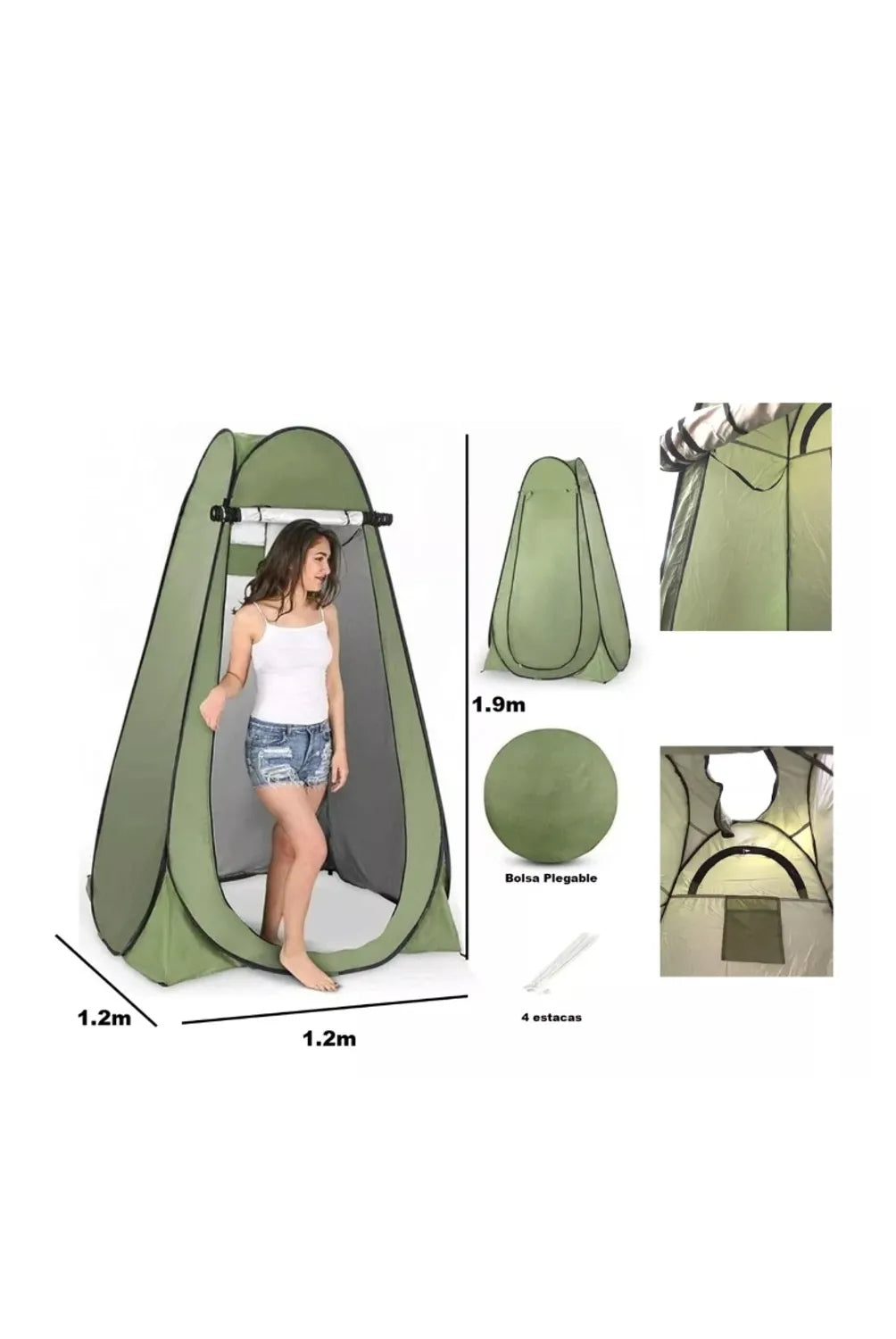 Carpa Caseta Baño Vestidor Impermeable Automática Camping Outdoor