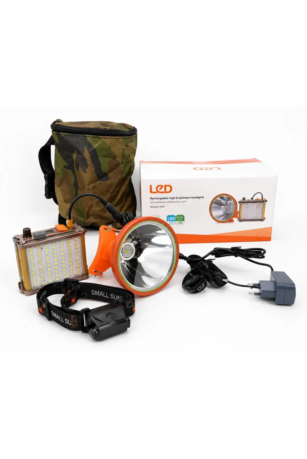 Foco Led De Caza Luz Roja De 800w / Linterna Para Cabeza