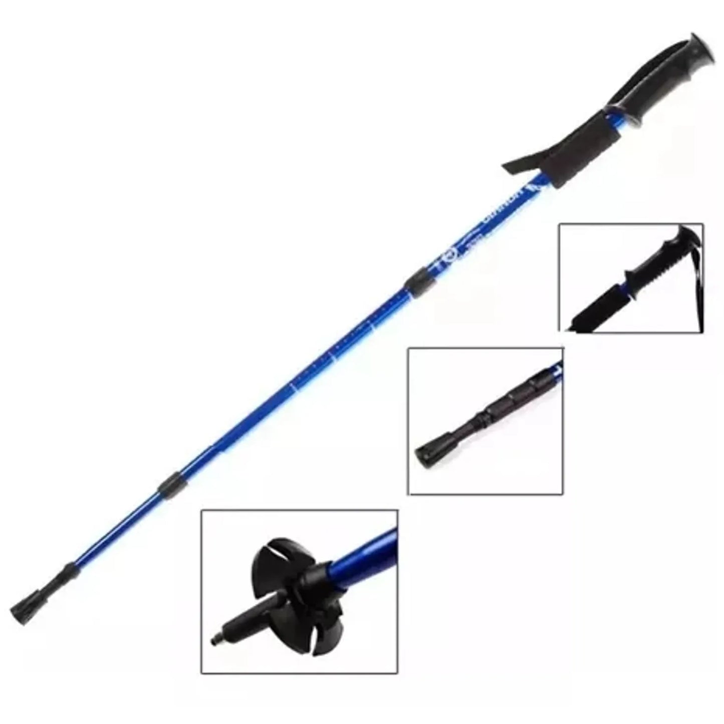 Bastón Trekking Graduable Mango Recto Anti Shock